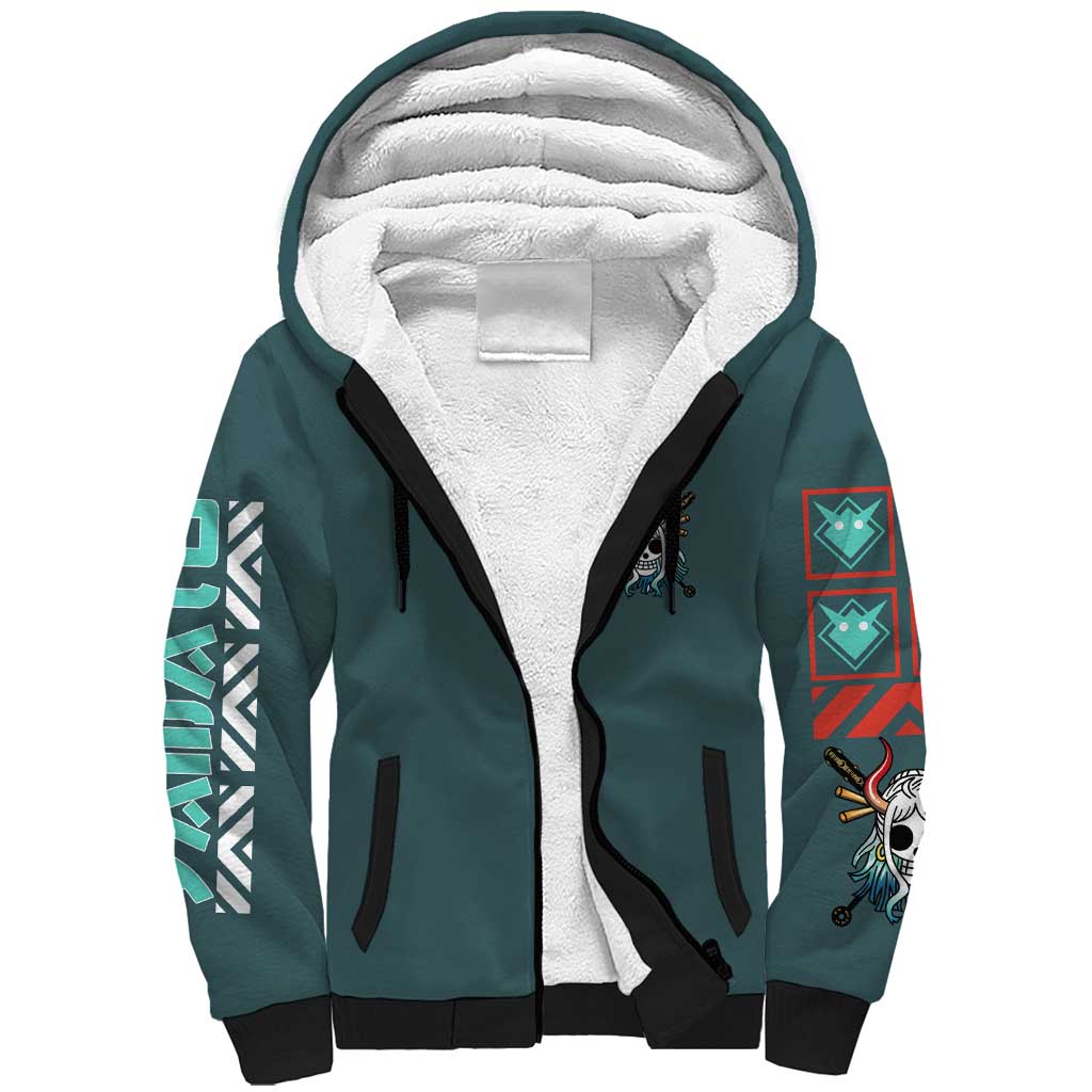 Yamato One Piece Sherpa Hoodie Anime Style TS04