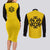 Trafalgar Law One Piece Couples Matching Long Sleeve Bodycon Dress and Long Sleeve Button Shirt Anime Uniform Style