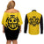 Trafalgar Law One Piece Couples Matching Off Shoulder Short Dress and Long Sleeve Button Shirt Anime Uniform Style