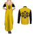 Trafalgar Law One Piece Couples Matching Summer Maxi Dress and Long Sleeve Button Shirt Anime Uniform Style