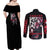 Uchiha Itachi V3 Naruto Couples Matching Off Shoulder Maxi Dress and Long Sleeve Button Shirt Anime Style