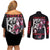 Uchiha Itachi V3 Naruto Couples Matching Off Shoulder Short Dress and Long Sleeve Button Shirt Anime Style