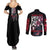 Uchiha Itachi V3 Naruto Couples Matching Summer Maxi Dress and Long Sleeve Button Shirt Anime Style