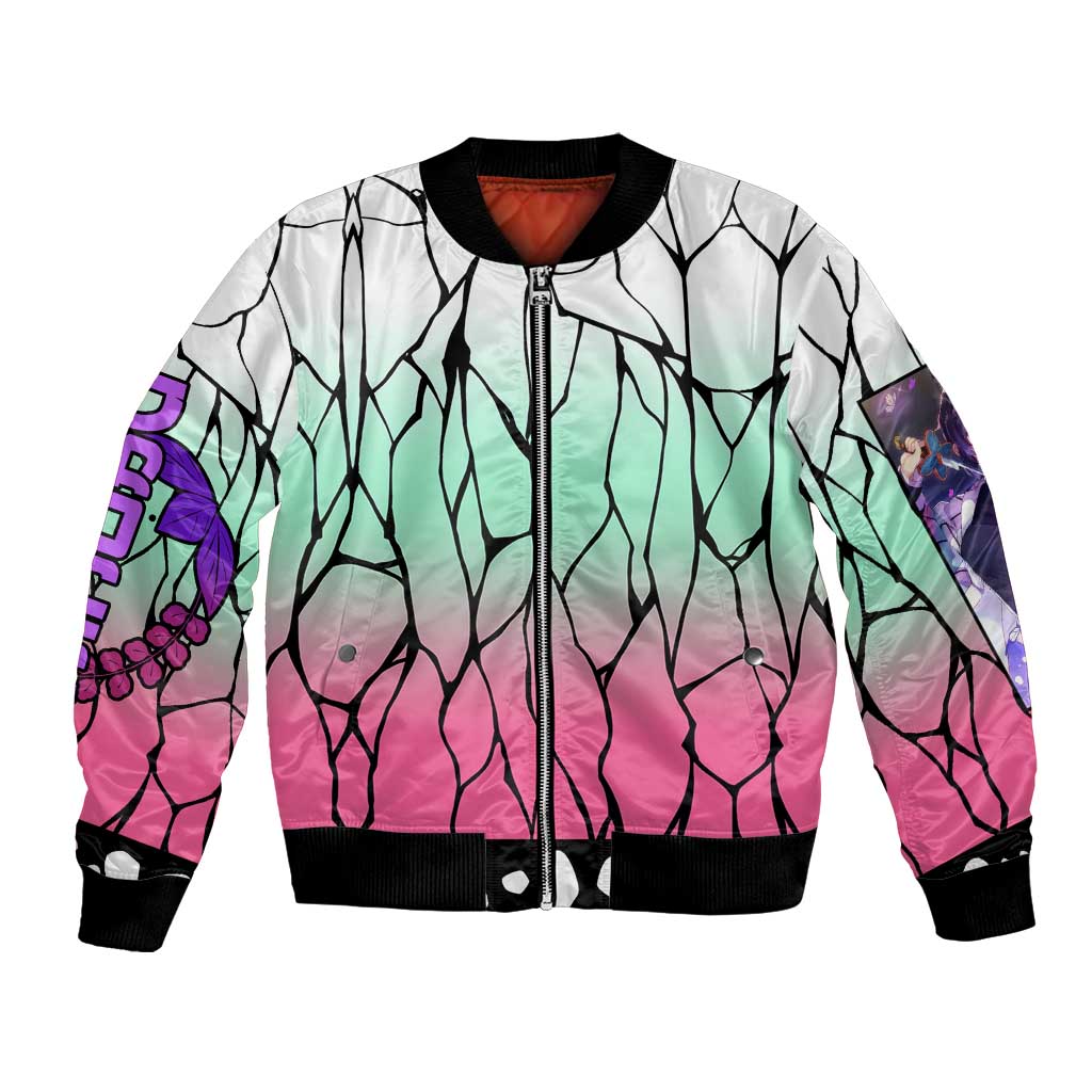 Kocho Shinobu Haori Demon Slayer Bomber Jacket Anime Style