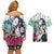 Kocho Shinobu Haori Demon Slayer Couples Matching Off Shoulder Short Dress and Hawaiian Shirt Anime Style