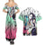 Kocho Shinobu Haori Demon Slayer Couples Matching Summer Maxi Dress and Hawaiian Shirt Anime Style