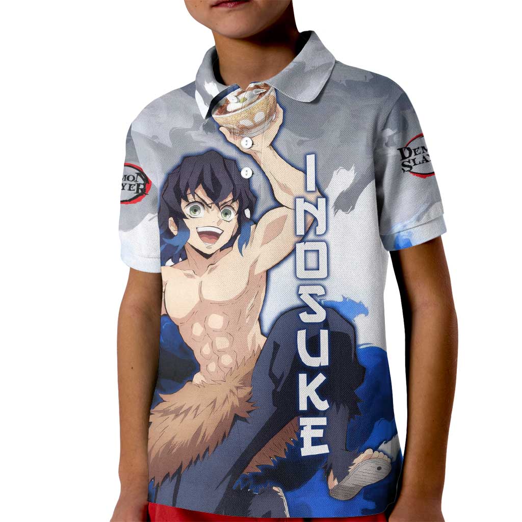 Inosuke - Demon Slayer Kid Polo Shirt Anime Style