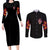 Kokushibo Demon Slayer Couples Matching Long Sleeve Bodycon Dress and Long Sleeve Button Shirt Anime Style TS04