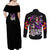 Kokushibo Demon Slayer Couples Matching Off Shoulder Maxi Dress and Long Sleeve Button Shirt Anime Style TS04