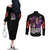 Kokushibo Demon Slayer Couples Matching Off The Shoulder Long Sleeve Dress and Long Sleeve Button Shirt Anime Style TS04