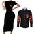 Kokushibo Demon Slayer Couples Matching Short Sleeve Bodycon Dress and Long Sleeve Button Shirt Anime Style TS04