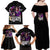 Kokushibo Demon Slayer Family Matching Off Shoulder Maxi Dress and Hawaiian Shirt Anime Style TS04