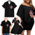 Kokushibo Demon Slayer Family Matching Off Shoulder Short Dress and Hawaiian Shirt Anime Style TS04