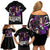 Kokushibo Demon Slayer Family Matching Off Shoulder Short Dress and Hawaiian Shirt Anime Style TS04