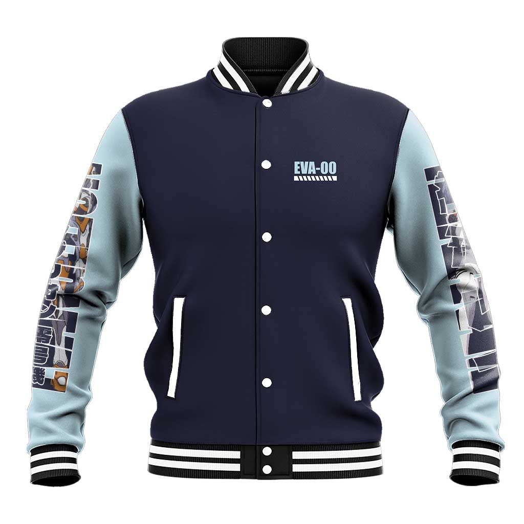 Rei Ayanami x Eva 00 Neon Genesis Evangelion Baseball Jacket Anime Style