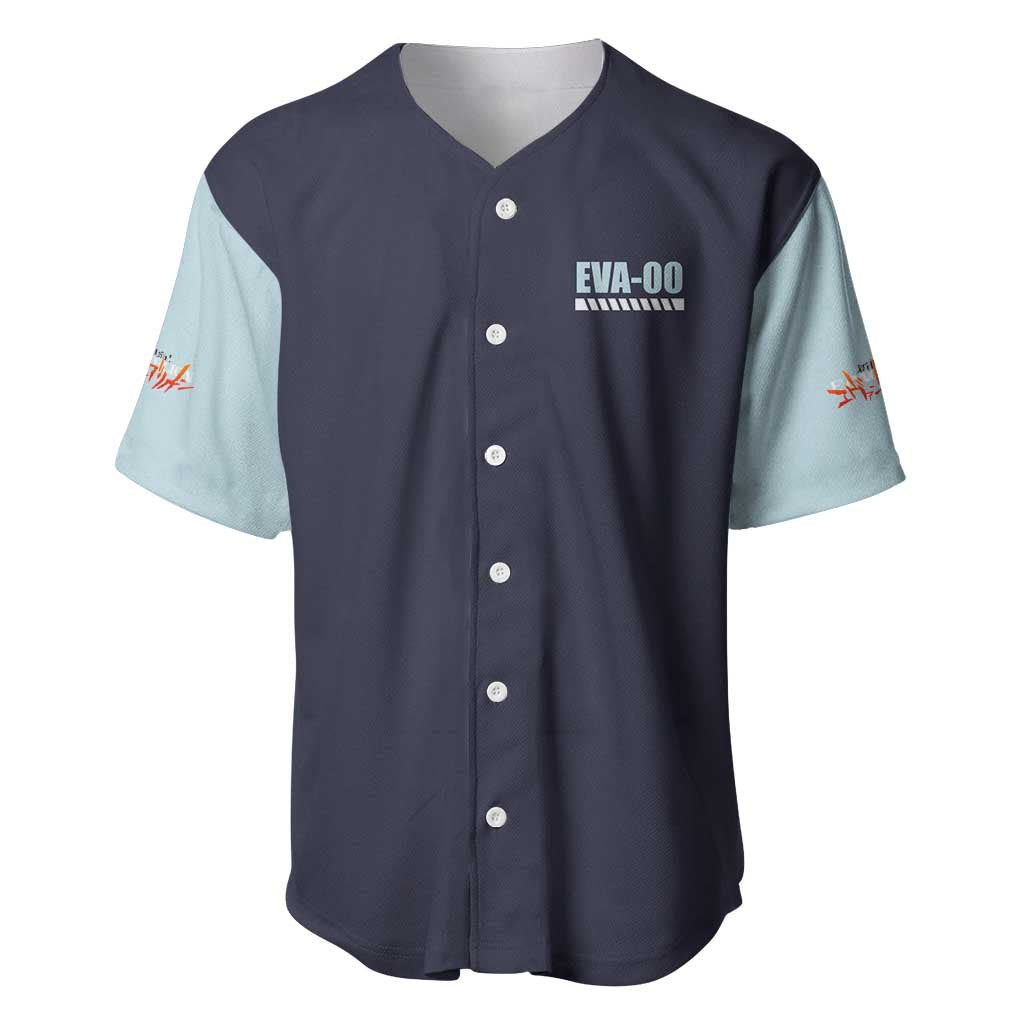 Rei Ayanami x Eva 00 Neon Genesis Evangelion Baseball Jersey Anime Style