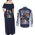 Rei Ayanami x Eva 00 Neon Genesis Evangelion Couples Matching Off Shoulder Maxi Dress and Long Sleeve Button Shirt Anime Style