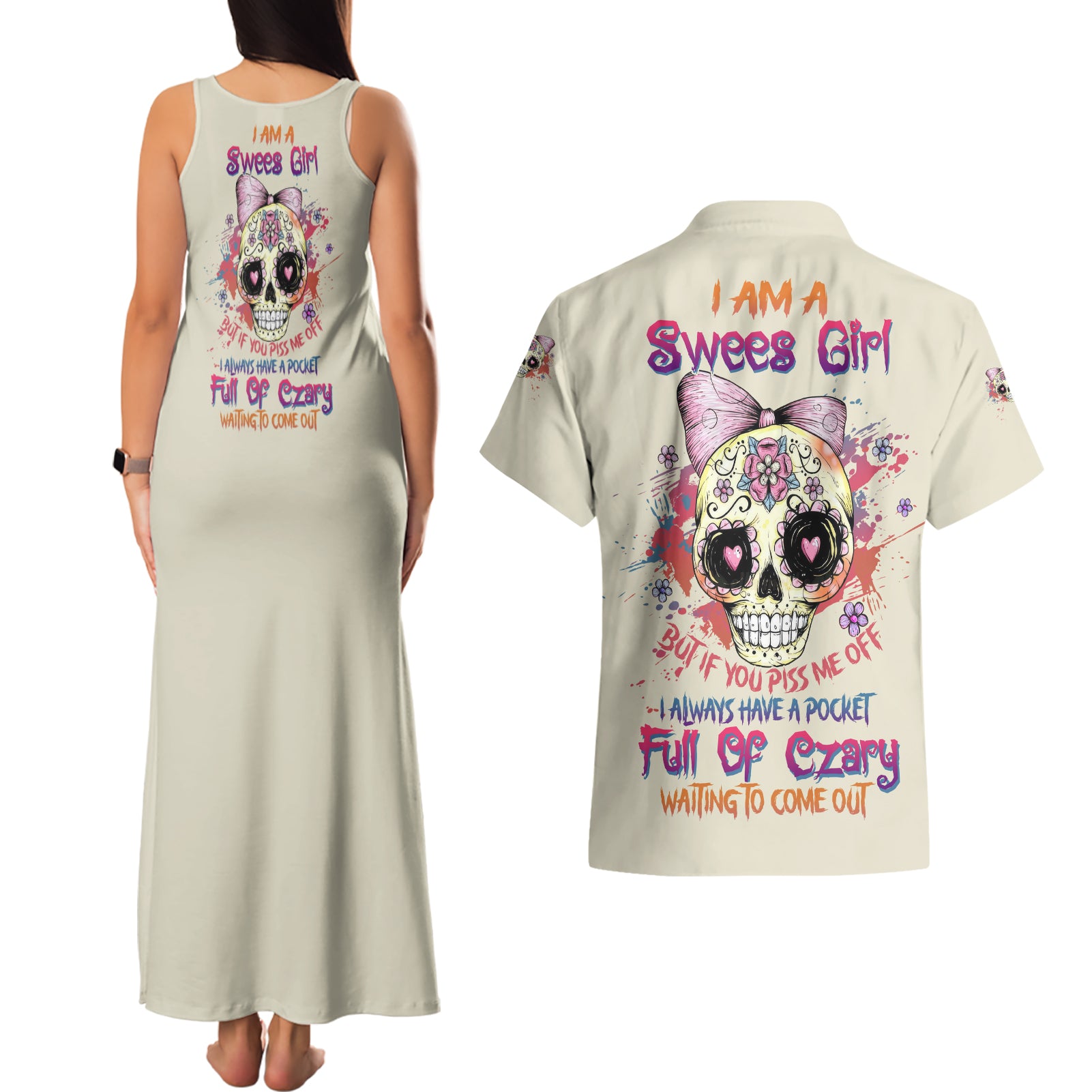 i-am-a-sweet-girl-skull-couples-matching-tank-maxi-dress-and-hawaiian-shirt