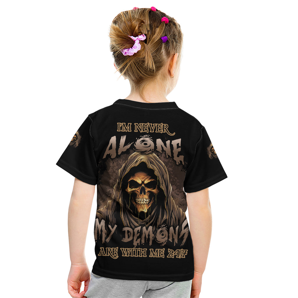 im-never-alone-skull-reaper-kid-t-shirt