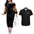 Marshall D. Teach V2 One Piece Couples Matching Off The Shoulder Long Sleeve Dress and Hawaiian Shirt Japan Anime Style