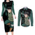 Rock Lee Couples Matching Long Sleeve Bodycon Dress and Long Sleeve Button Shirt