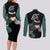 Rock Lee Couples Matching Long Sleeve Bodycon Dress and Long Sleeve Button Shirt