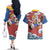 Monkey D. Luffy One Piece Gear 5 Awakening Couples Matching Off The Shoulder Long Sleeve Dress and Hawaiian Shirt