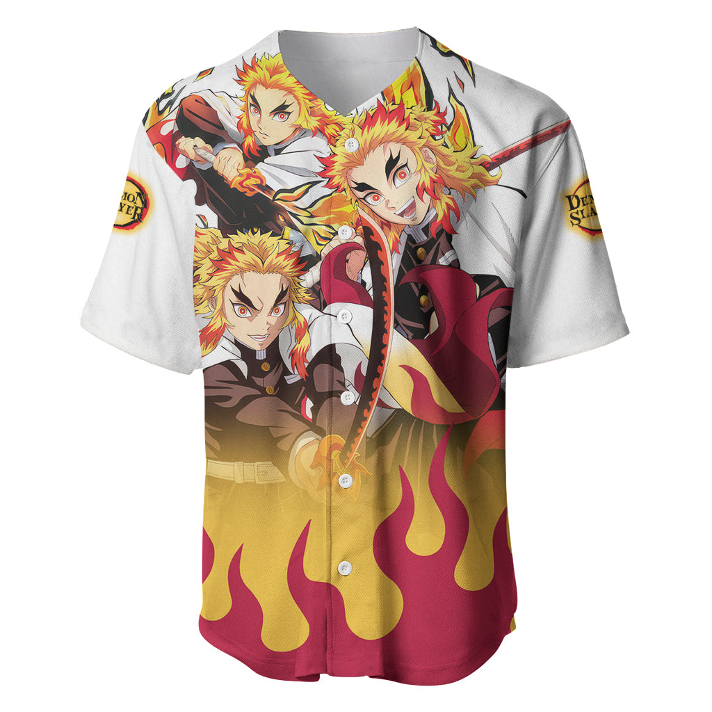 Kyojuro Rengoku - Flame Hashira Anime Baseball Jersey