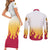 Kyojuro Rengoku - Flame Hashira Anime Couples Matching Short Sleeve Bodycon Dress and Long Sleeve Button Shirt