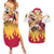 Kyojuro Rengoku - Flame Hashira Anime Couples Matching Summer Maxi Dress and Hawaiian Shirt