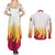 Kyojuro Rengoku - Flame Hashira Anime Couples Matching Summer Maxi Dress and Long Sleeve Button Shirt