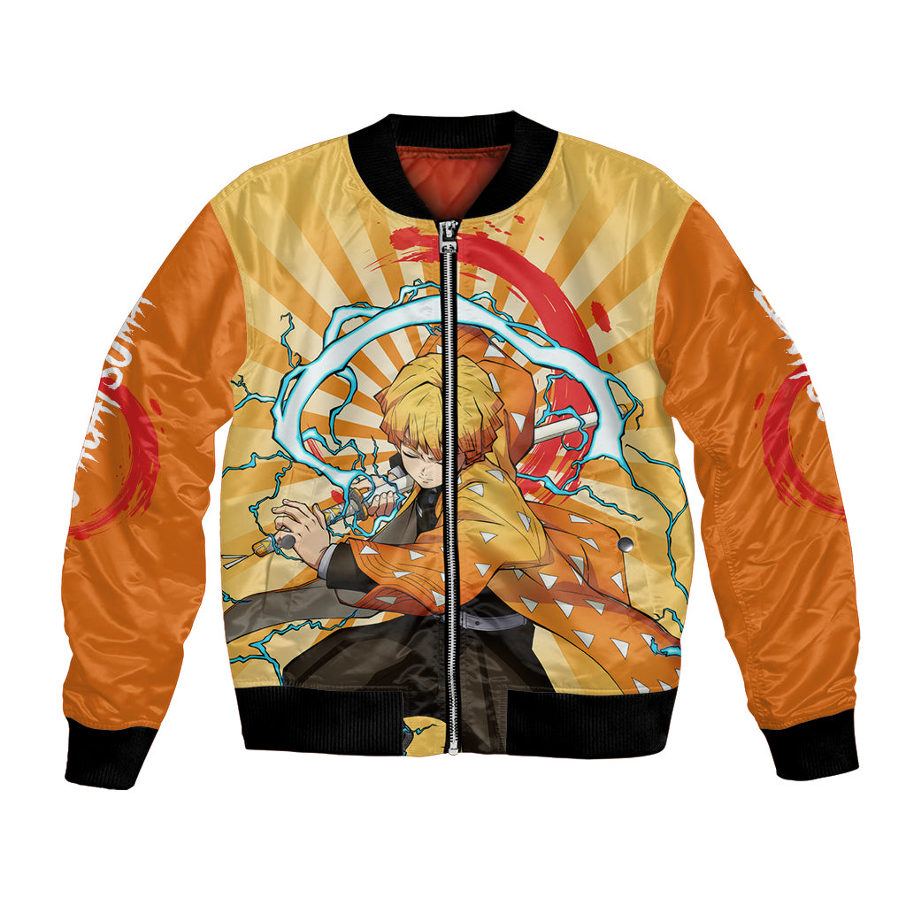 Zenitsu Agatsuma Bomber Jacket Demon Slayer