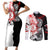 Judeau Berserk Couples Matching Short Sleeve Bodycon Dress and Long Sleeve Button Shirt Anime Run Symbol Blood Style