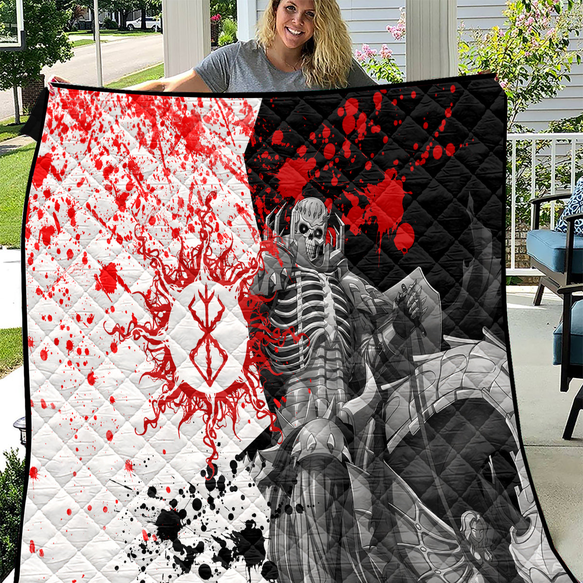 The Skull Knight Berserk Quilt Anime Japan Style