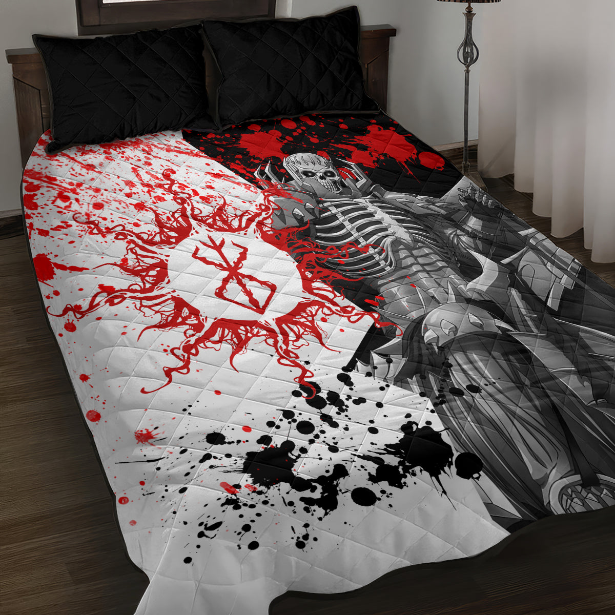 The Skull Knight Berserk Quilt Bed Set Anime Japan Style