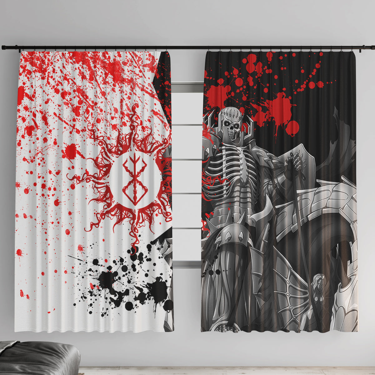 The Skull Knight Berserk Window Curtain Anime Japan Style