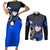 Yoichi Isagi Blue Lock Couples Matching Short Sleeve Bodycon Dress and Long Sleeve Button Shirt Anime Style