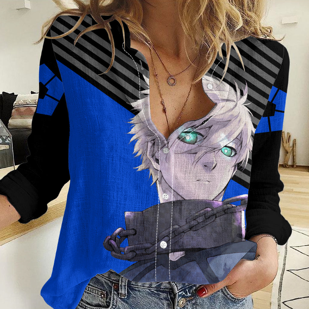 Seishiro Nagi Blue Lock Women Casual Shirt Anime Style