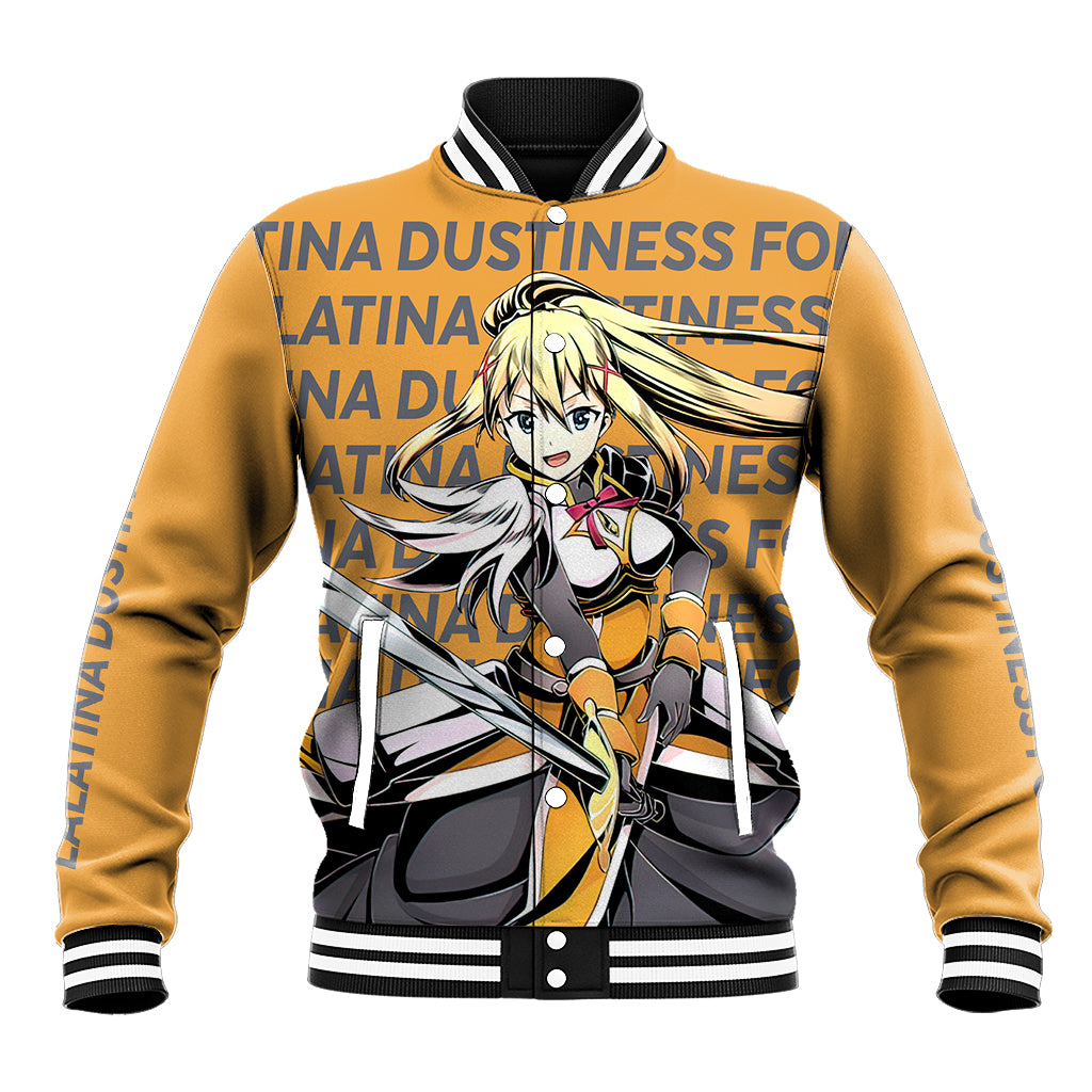 Lalatina Dustiness Ford KonoSuba Baseball Jacket Anime Style