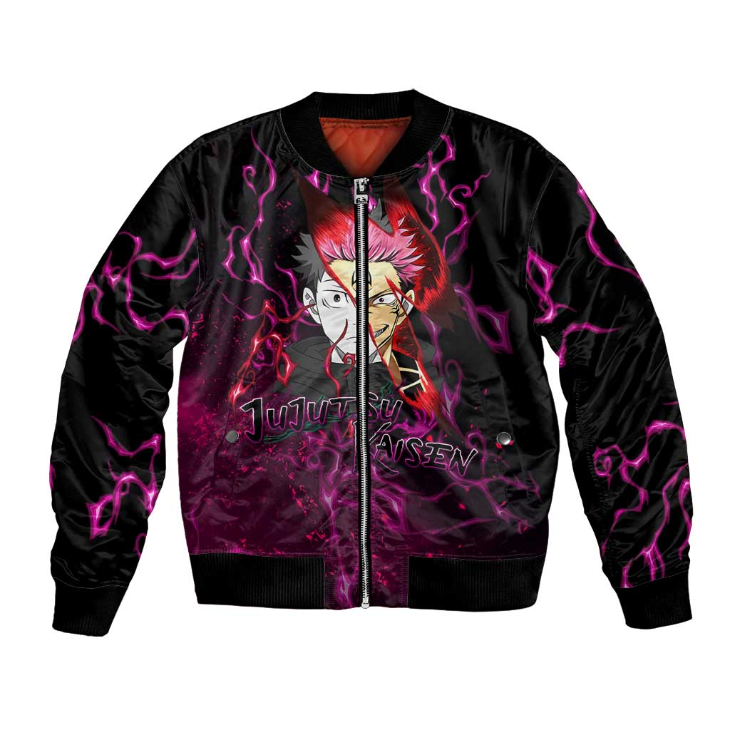 Itadori Yuji & Ryomen Sukuna - Jujutsu Kaisen Bomber Jacket Pattern Anime Mix Manga Style