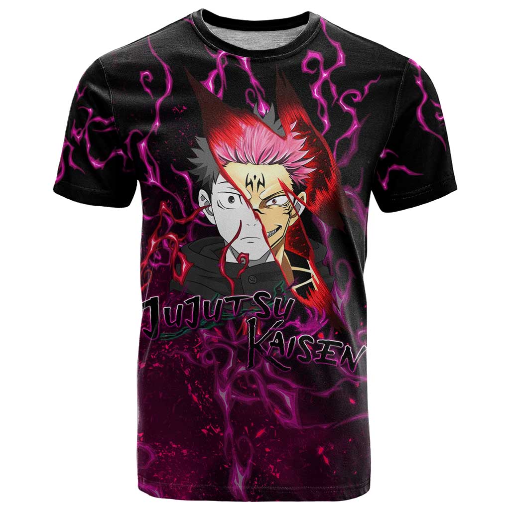 Itadori Yuji & Ryomen Sukuna - Jujutsu Kaisen T Shirt Pattern Anime Mix Manga Style