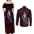 Yonko Shank - Red Hair Pirate - One Piece Couples Matching Off Shoulder Maxi Dress and Long Sleeve Button Shirt Haki Pattern Anime Style