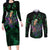 Roronoa Zoro - One Piece Couples Matching Long Sleeve Bodycon Dress and Long Sleeve Button Shirt Haki Pattern Anime Style