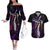 Dracule Mihawk - One Piece Couples Matching Off The Shoulder Long Sleeve Dress and Hawaiian Shirt Haki Pattern Anime Style