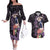 Nico Robin - One Piece Couples Matching Off The Shoulder Long Sleeve Dress and Hawaiian Shirt Pattern Manga Mix Anime Style