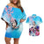 Tashigi - One Piece Couples Matching Off Shoulder Short Dress and Hawaiian Shirt Anime Style