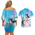 Tashigi - One Piece Couples Matching Off Shoulder Short Dress and Hawaiian Shirt Anime Style