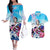 Tashigi - One Piece Couples Matching Off The Shoulder Long Sleeve Dress and Hawaiian Shirt Anime Style