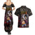 Luffy Gear 4- One Piece Couples Matching Summer Maxi Dress and Hawaiian Shirt Pattern Manga Mix Anime Style