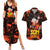 Son Goku - Dragon Ball Couples Matching Summer Maxi Dress and Hawaiian Shirt Pattern Anime Mix Manga Style